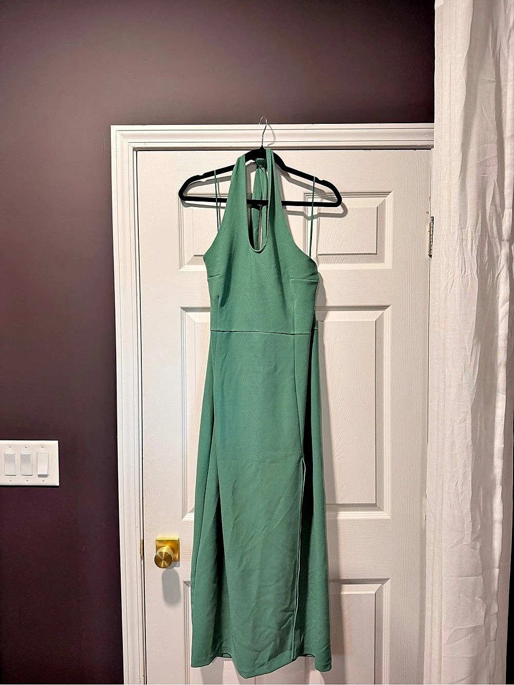 Abercrombie Green Halter Neck Maxi Dress